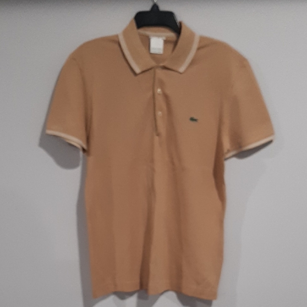 Lacoste Men's Beige Polo Shirt